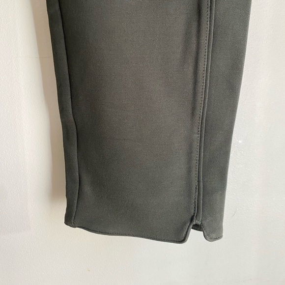 SEVEN7 4 Way Stretch Scallop Hem PullOn Ponte Leggings Size XL Pretty Olive NWT. - Picture 12 of 13